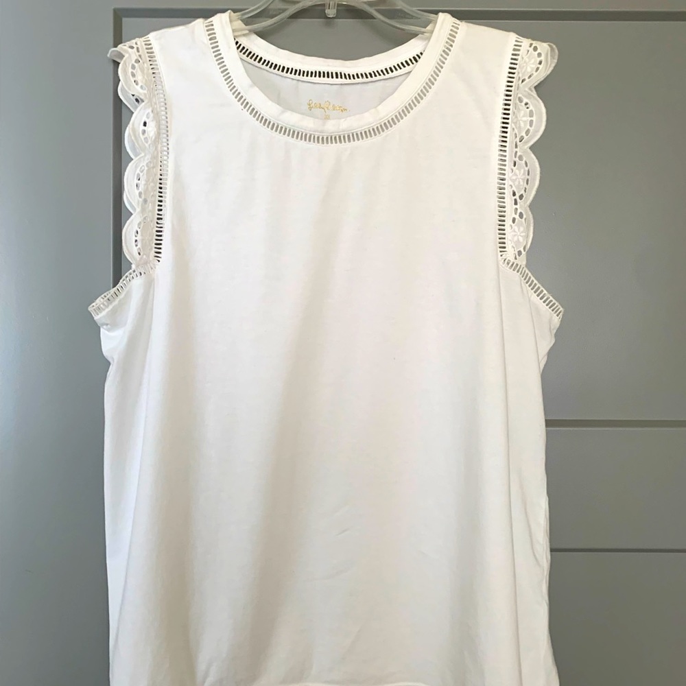 Lilly Pulitzer White Agee top